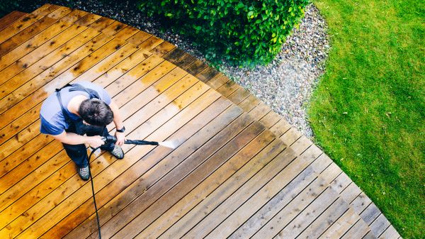 Deck Pressure Cleaning in Newport Beach