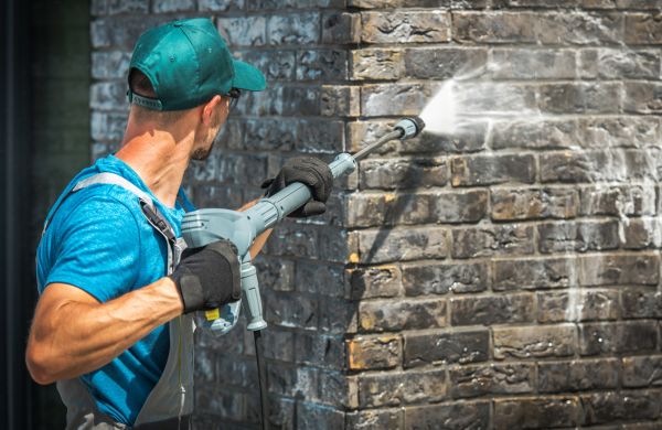 Brick Wall Washing in Newport Beach